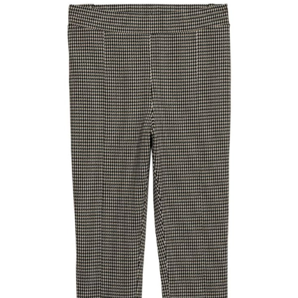 H&M+ Treggings Beige & Houndstooth